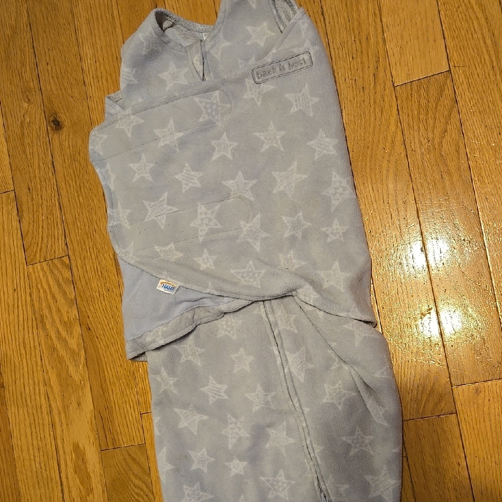 Halo Infant Sleep Sack - Light Blue Star Pattern